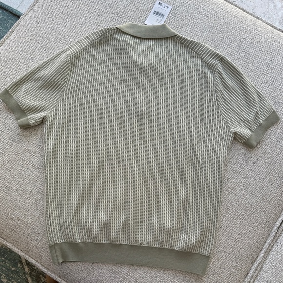 Men's Ladder Stripe Turnknit Polo - Picture 3 of 7